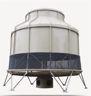 Circular counterflow cooling tower